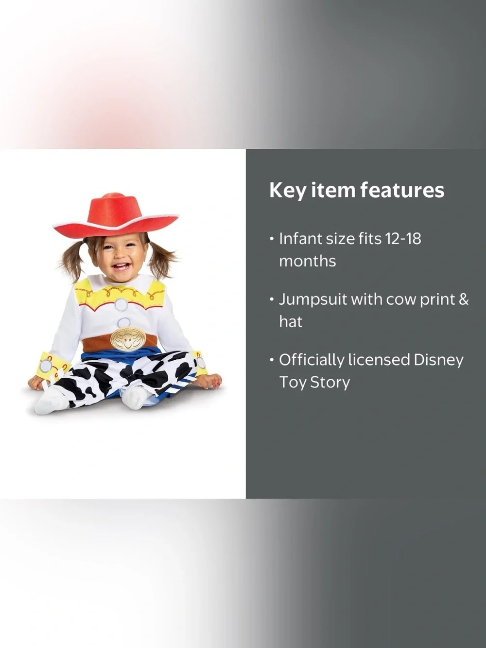 NWT Jessie Infant Baby Child Disney Pixar Costume Toy Story 12-18 Months